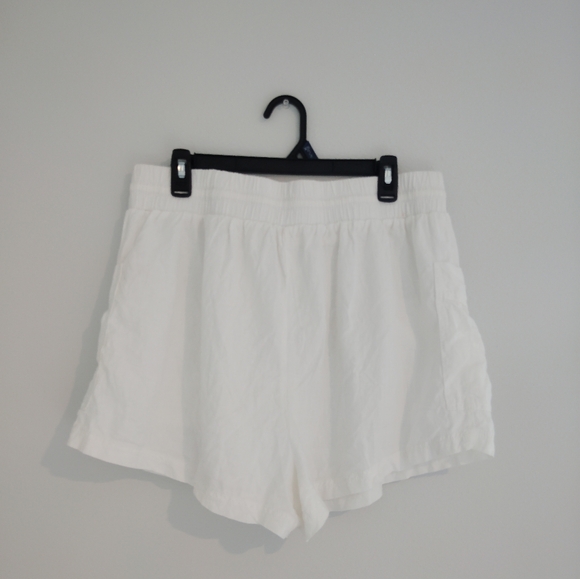 Free People White Linen Shorts - Picture 5 of 6